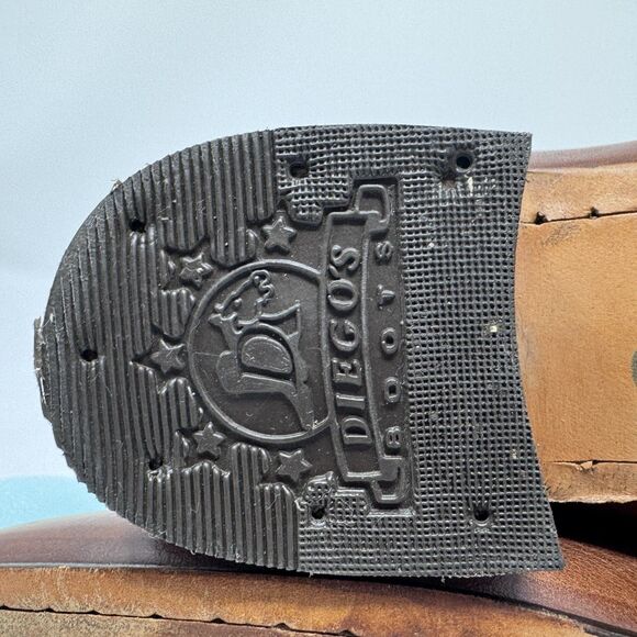 Diego’s Botines Bissett Brown Leather Boots Size MX 25, US Women 8, US Men 7-7.5 - Picture 9 of 11